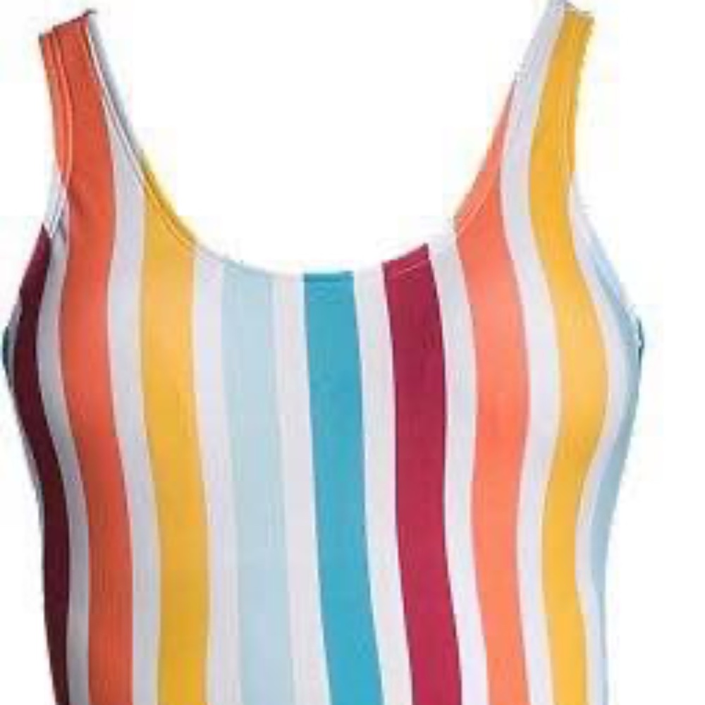 BRAND NEW women ripzone stripe swim swimsuit bathing suit swimming size S & M